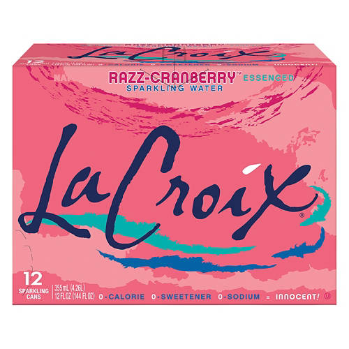 La Croix Razz-Cranberry Sparkling Water, 12 Cans
